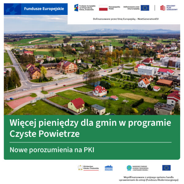 Zdjęcie prezentujące - Więcej pieniędzy dla gmin w programie Czyste Powietrze