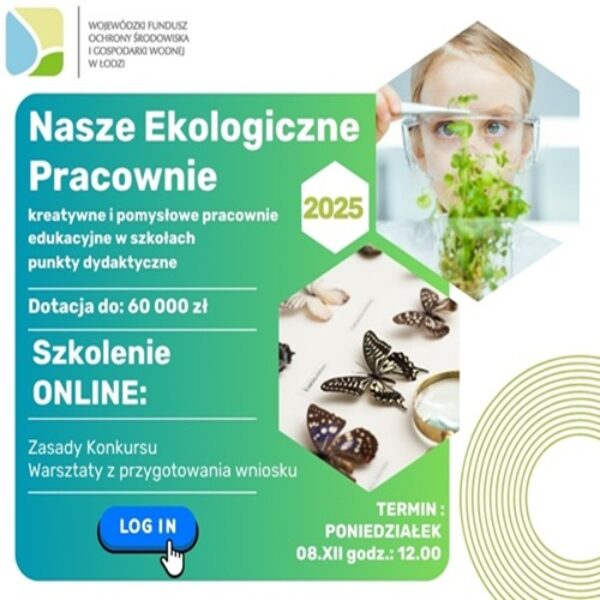 Zdjęcie prezentujące - Szkolenie dla wnioskodawców planujących złożenie wniosku w konkursie pn. „Nasze Ekologiczne Pracownie”