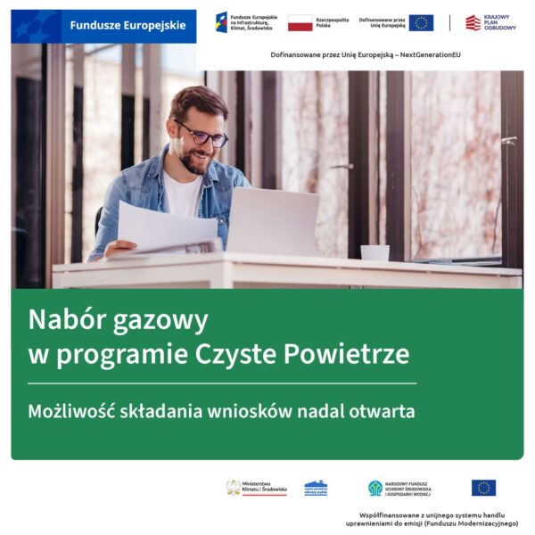 Zdjęcie prezentujące - Nabór gazowy w programie Czyste Powietrze – możliwość składania wniosków nadal otwarta