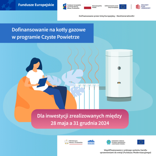 Zdjęcie prezentujące - Wznowienie naboru na dotacje do kotłów gazowych w programie Czyste Powietrze