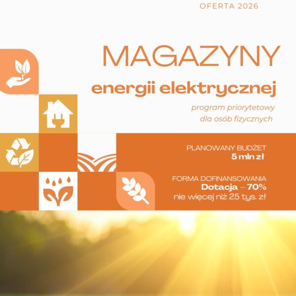 Zdjęcie prezentujące - Nabór wniosków dla osób fizycznych na wykonanie magazynów energii elektrycznej na terenie województwa łódzkiego na lata 2026-2027
