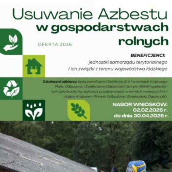 Zdjęcie prezentujące - Nabór w ramach „Ogólnopolskiego programu finansowania usuwania wyrobów zawierających azbest”